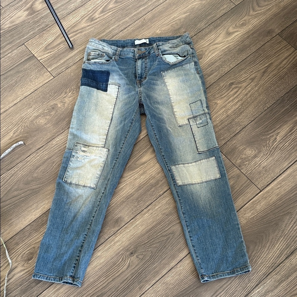 Nordstrom BP Blue Patchwork Women Jeans 26